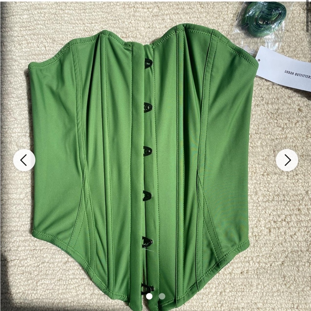 Urban Outfitters Green Corset Top